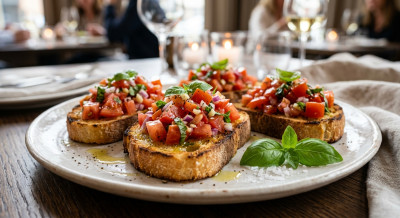 Bruschetta de Tomate (für zwei)